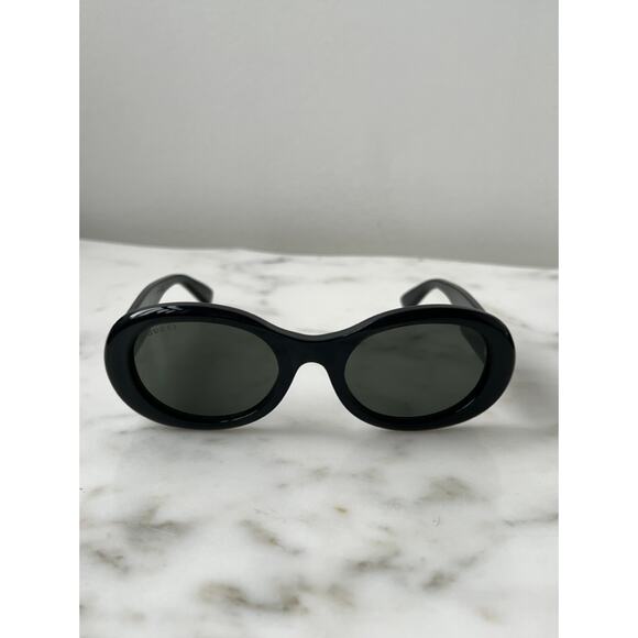 NEW Gucci GG1587S Oval Black Sunglasses main image 9